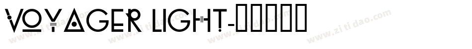 Voyager Light字体转换